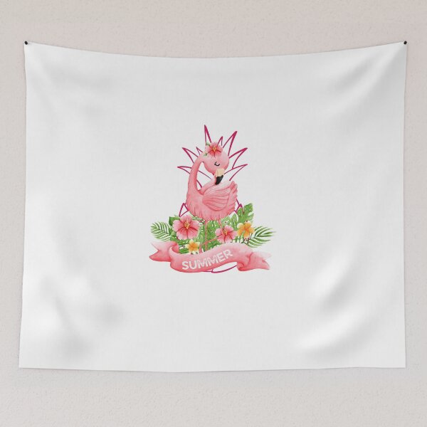 Item preview, summer patterns with flamingos and pineapples designed and sold by DFL-store.