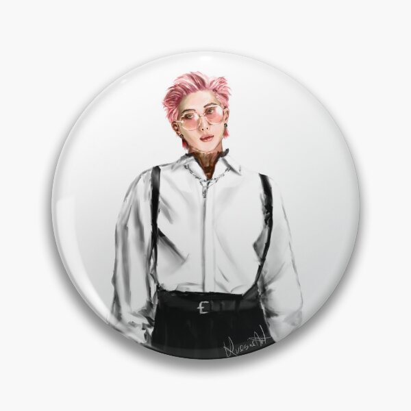 Item preview, Namjoon RM BTS fanart kpop portrait butter designed and sold by Krasiaart.