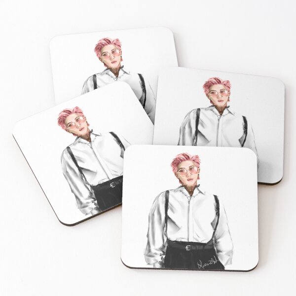 Item preview, Namjoon RM BTS fanart kpop portrait butter designed and sold by Krasiaart.