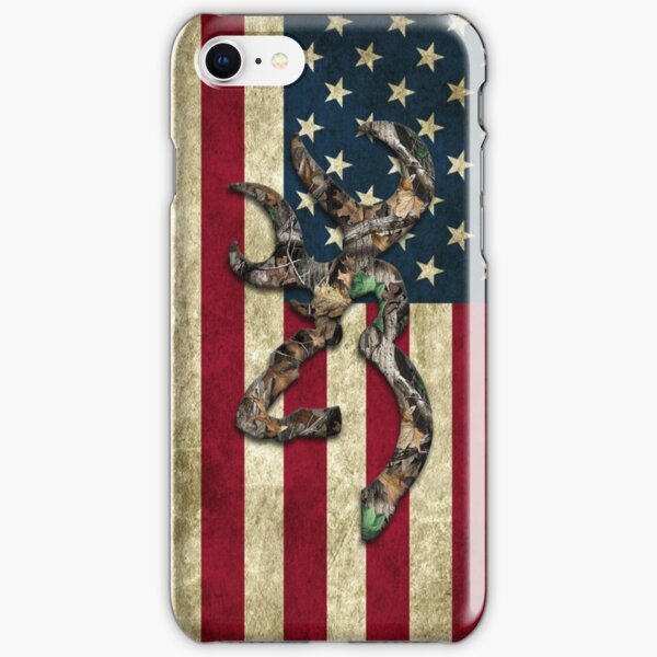 Browning Deer Camo American Flag iPhone Snap Case