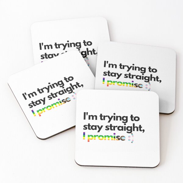 Item preview, Trying to stay straight - White designed and sold by Frosstize.