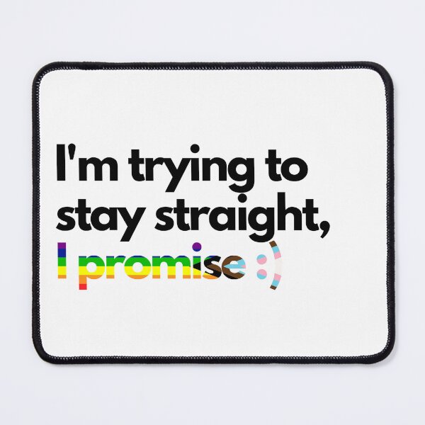Item preview, Trying to stay straight - White designed and sold by Frosstize.