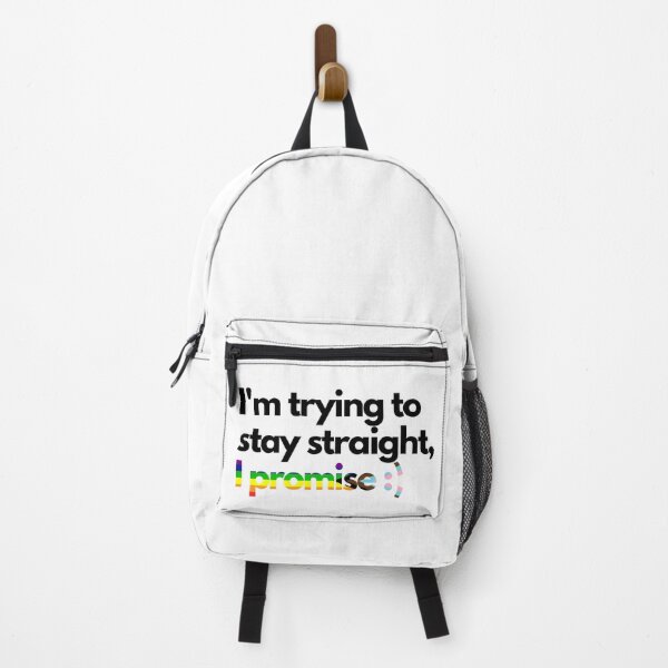 Item preview, Trying to stay straight - White designed and sold by Frosstize.