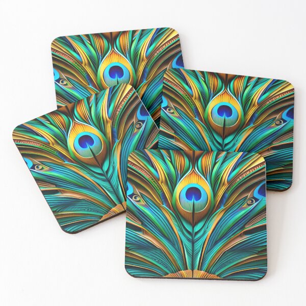 Item preview, Symphony of Feathers - Vibrant Peacock Feathers Dance with Grace and Beauty designed and sold by exclusivebucket.