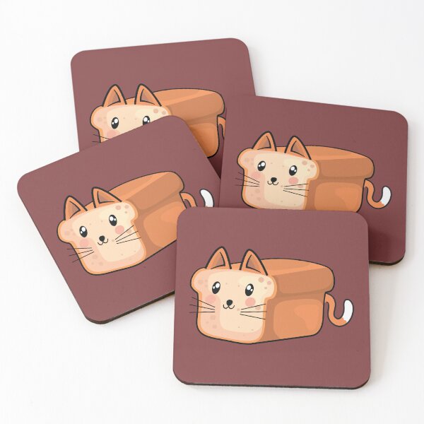 Item preview, Cute cat face on a toast bread  designed and sold by Donutlovers.