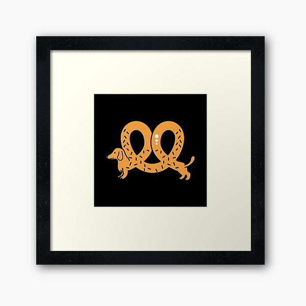 Artikel-Vorschau von Cute pretzel dachshund dog , designt und verkauft von Donutlovers.
