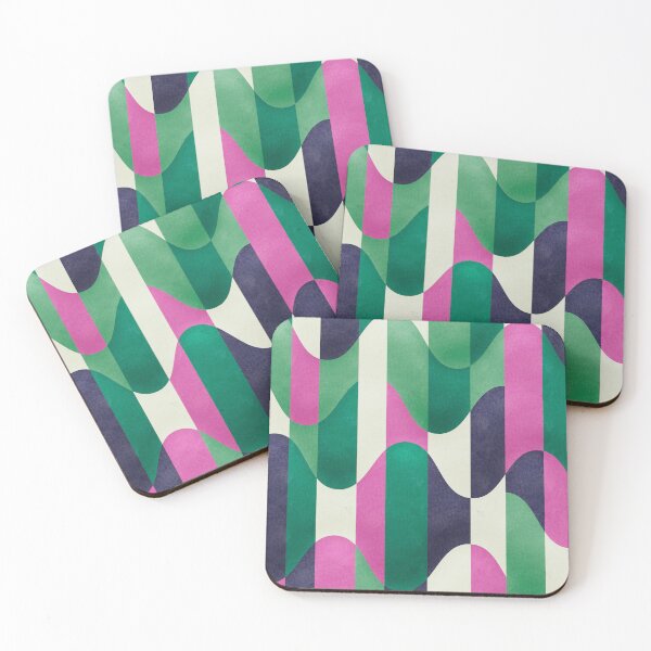 Item preview, Chevron pattern waves - "Purple and green" designed and sold by Hemindway.