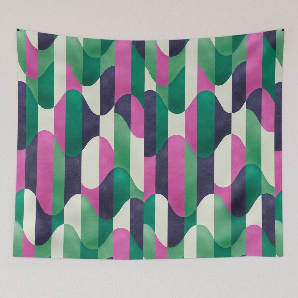 Item preview, Chevron pattern waves - "Purple and green" designed and sold by Hemindway.