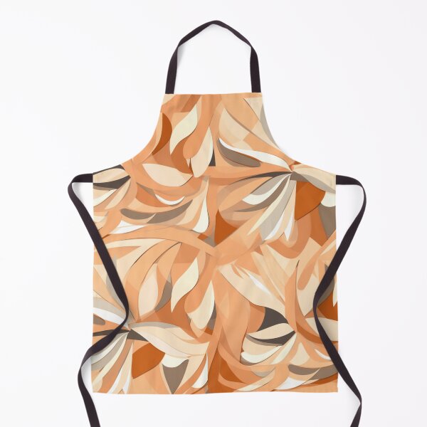 Aperçu de l'œuvre Un motif abstrait aux couleurs orange pâle et brun pâle créée et vendue par StudioRedKoala.