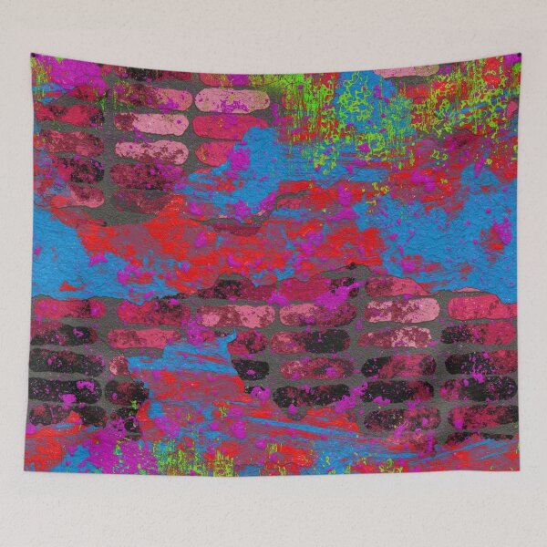 Item preview, graffiti wall Throw Pillow. designed and sold by Blue  Dragon.