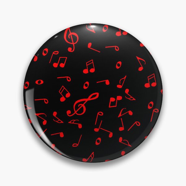 Item preview, Red Music Notes Pattern designed and sold by Deborah Camp.