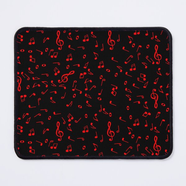 Item preview, Red Music Notes Pattern designed and sold by Deborah Camp.