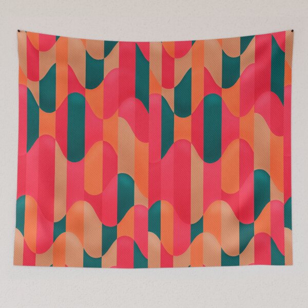 Item preview, Chevron pattern waves - "Red and green" designed and sold by Hemindway.