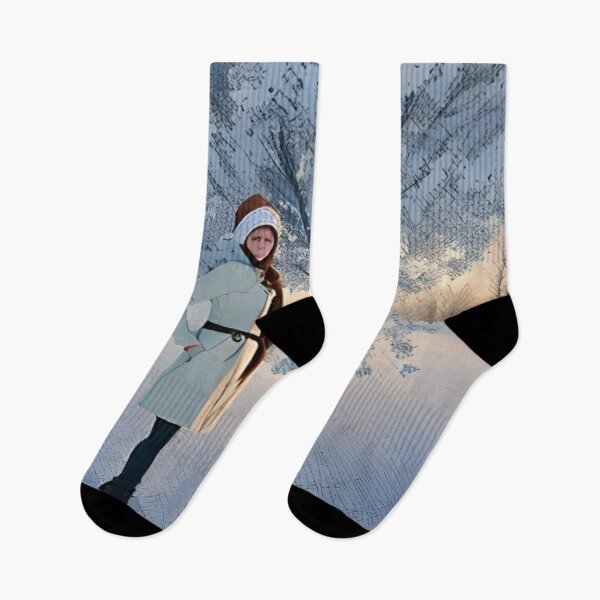 Item preview, Beautiful lady in the snow. designed and sold by Lan thi Nguyen.