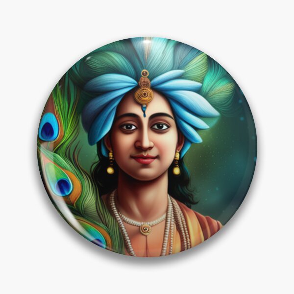 Item preview, Krishna with Peacock feather designed and sold by PranshulPaalit.
