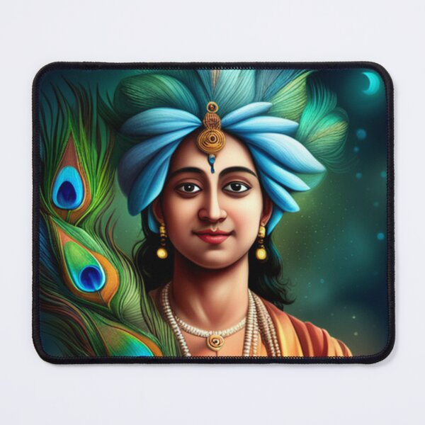 Item preview, Krishna with Peacock feather designed and sold by PranshulPaalit.