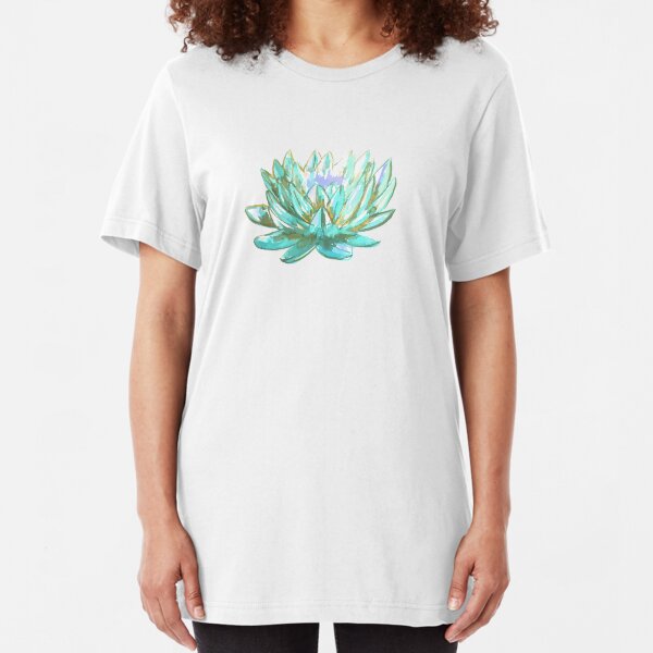 LOTUS - Teal Slim Fit T-Shirt