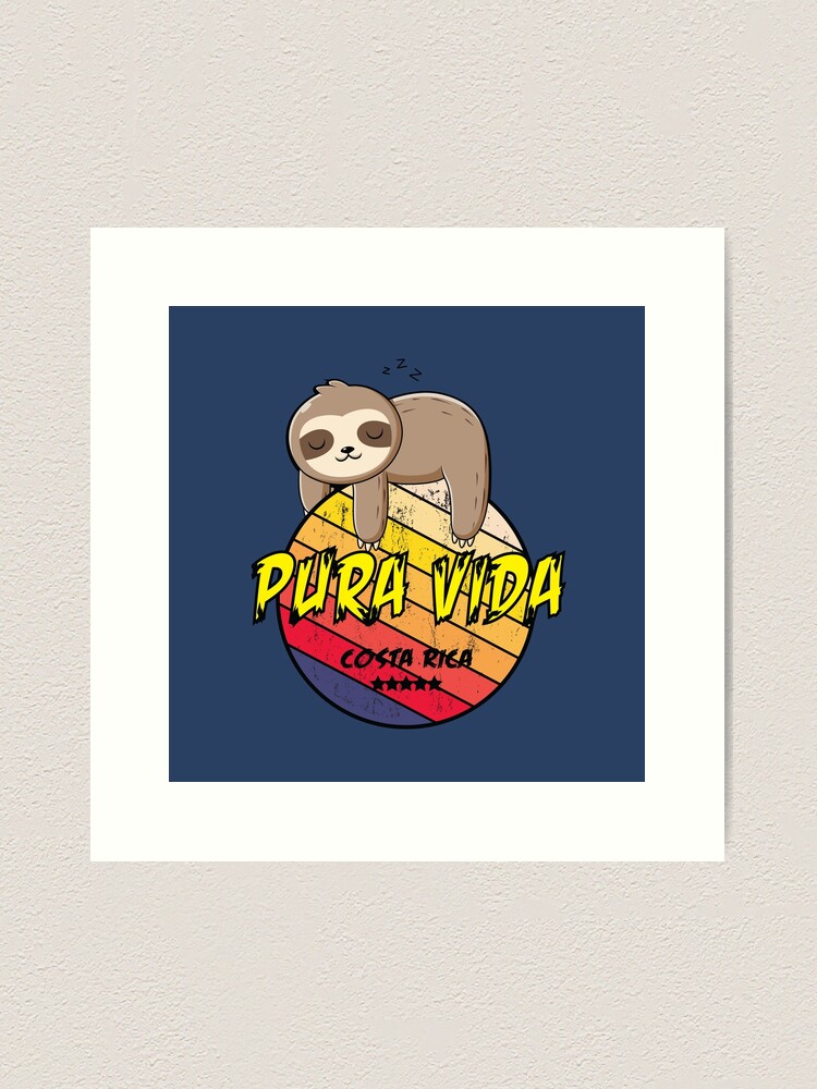 Pura Vida Costa Rica Shirt, Sloth Tshirt, Sleepy' Baseball Cap