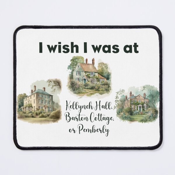 Item preview, I wish I lived in a Jane Austen novel designed and sold by pinkcraftfairy.