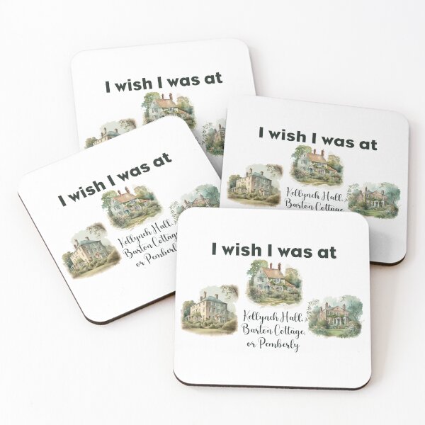 Item preview, I wish I lived in a Jane Austen novel designed and sold by pinkcraftfairy.