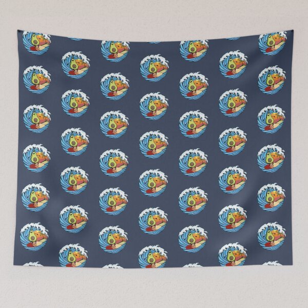 Item preview, Funny avocado surfing on the beach waves  designed and sold by Donutlovers.