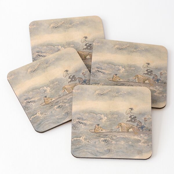 Item preview, Korean Painting Minhwa Play on a Boat designed and sold by tangerinemars.