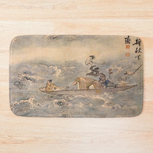 Item preview, Korean Painting Minhwa Play on a Boat designed and sold by tangerinemars.