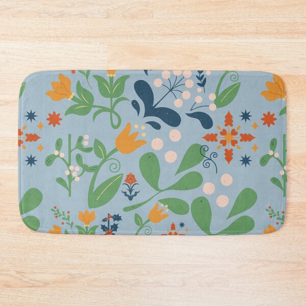 Item preview, Folsky christmas elements design sky blue background designed and sold by Shenuka93.