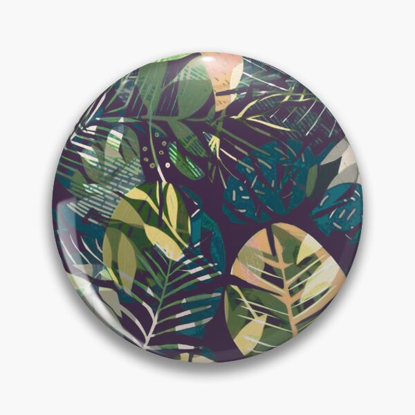 Item preview, Cannas and Tropical Leaves Pattern designed and sold by Monochrome-Dog.