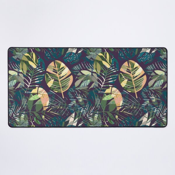 Item preview, Cannas and Tropical Leaves Pattern designed and sold by Monochrome-Dog.