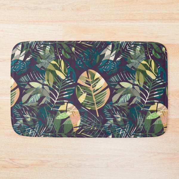 Item preview, Cannas and Tropical Leaves Pattern designed and sold by Monochrome-Dog.