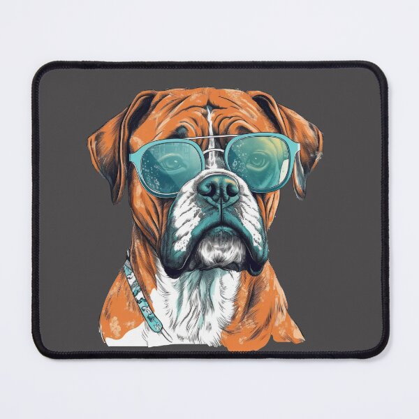 Item preview, Fawn Boxer Dog Pop Art with Sunglasses 7 designed and sold by DiatomDesigns.