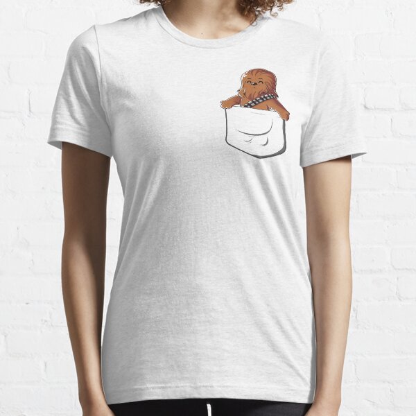 Wookie In A Pocket Cute Funny Fluffy Wooky Looking For A Hug Essential T-Shirt