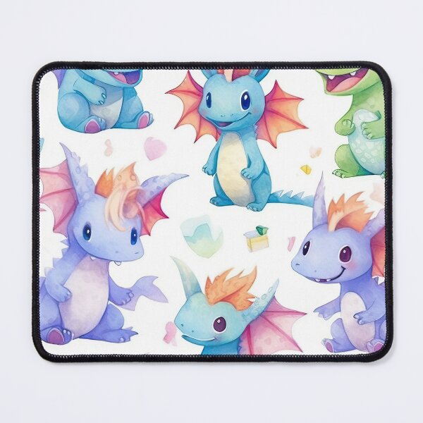 Item preview, Cute and Adorable Baby Watercolor Dragons designed and sold by ETconnections.