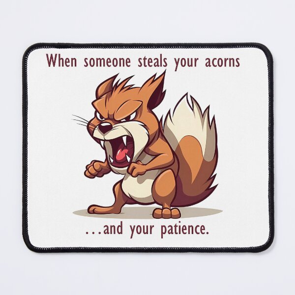 Item preview, Angry Squirrel Graphic designed and sold by NoJustice73.