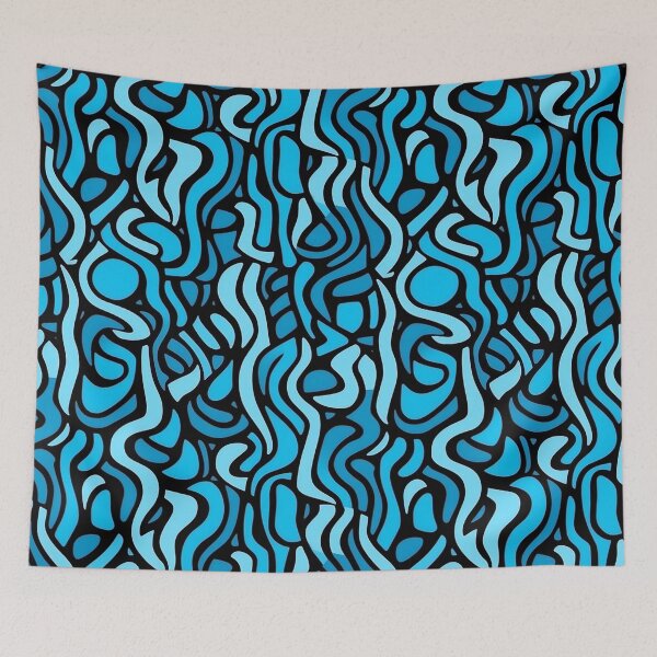 Artikelvorschau, Abstract Blue Seamless Pattern entworfen und verkauft von UlDesigns.