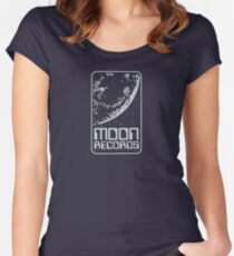 Moon Records Label Women's Fitted Scoop T-Shirt