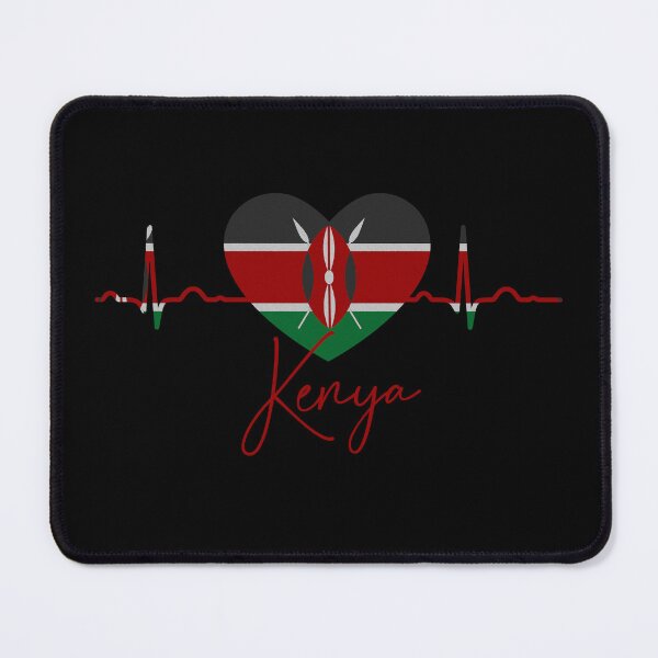 Item preview, heartbeat Flag Of Kenya - Gift For Kenyan From Kenya - Kenya heartbeat  designed and sold by Fun-World.