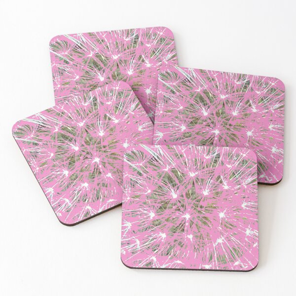 Item preview, Pink dandelion print designed and sold by Susan Gallup.