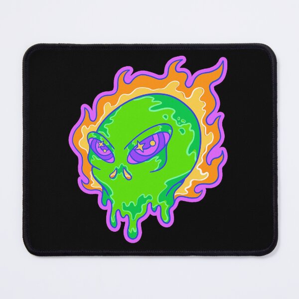 Item preview, Alien Head Burn Psychedelic designed and sold by yoy-vector.