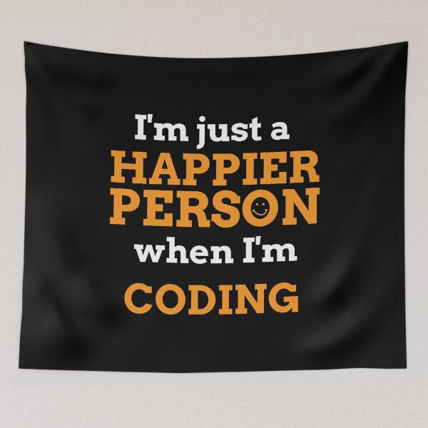 Item preview, Happier Person Coding. Gifts for Coders. designed and sold by Bronby.