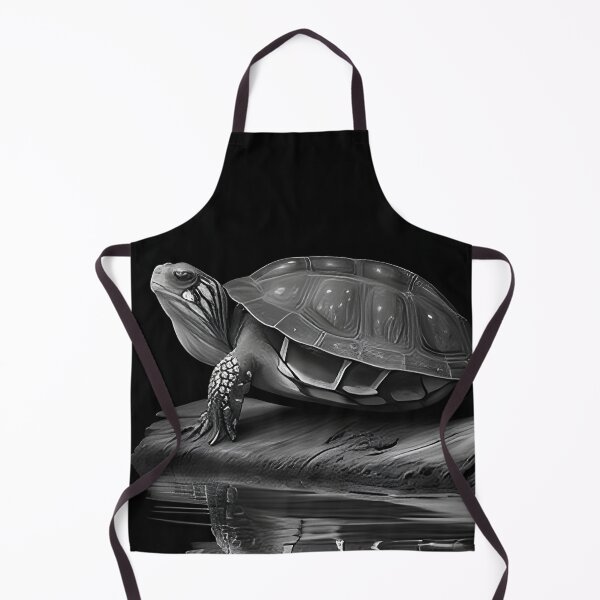 Item preview, Black and white pencil drawing of a turtle designed and sold by Pencil-Art.