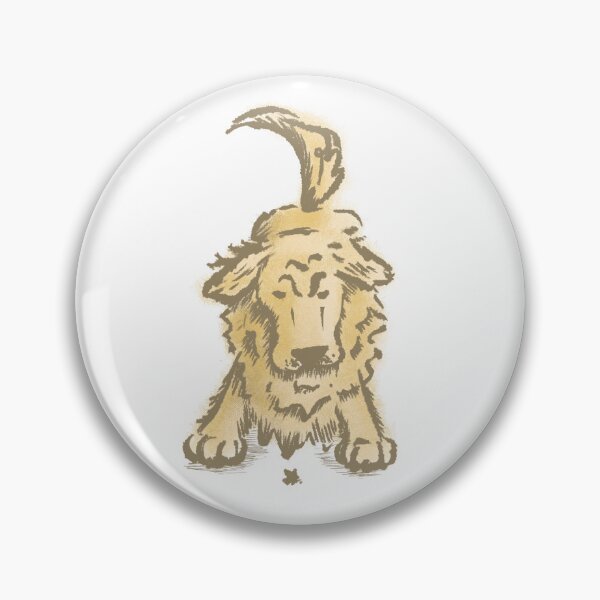 Item preview, Golden Retriever with Bug in color designed and sold by Christine Philbrick.