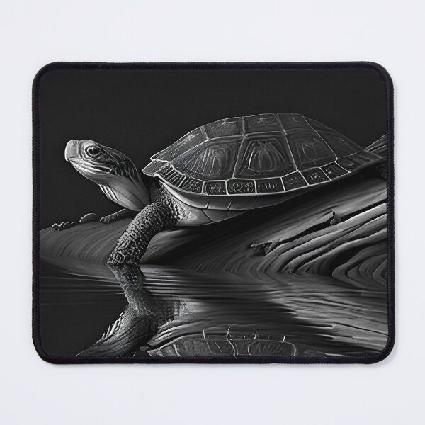 Item preview, Black and white pencil drawing of a turtle designed and sold by Pencil-Art.