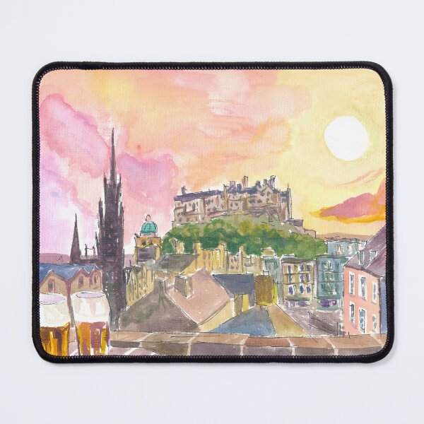 Item preview, Beautiful Edinburgh Scotland Historic Center and Castle Viewpoint designed and sold by artshop77.