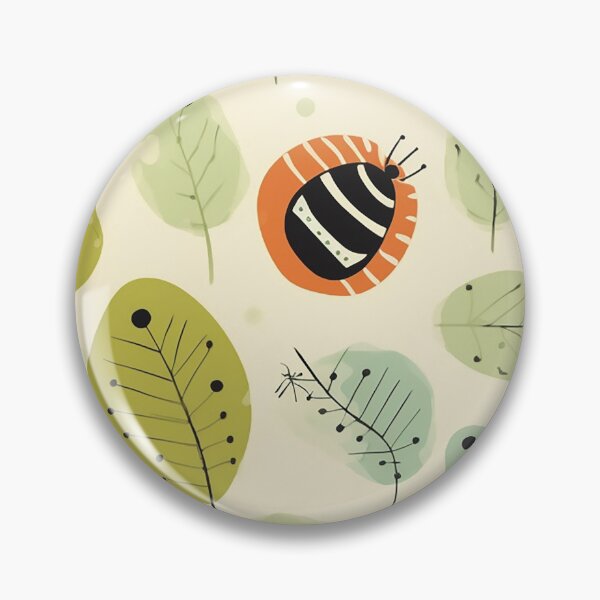 Item preview, Cute Bugs and Leaves Pattern designed and sold by Monochrome-Dog.
