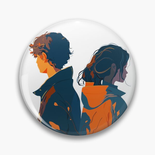 Item preview, Young couple in flat technique designed and sold by Mashusha-art.
