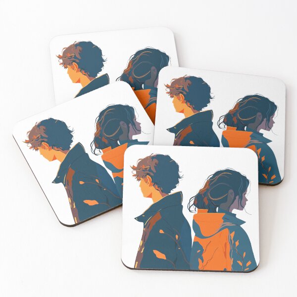 Item preview, Young couple in flat technique designed and sold by Mashusha-art.