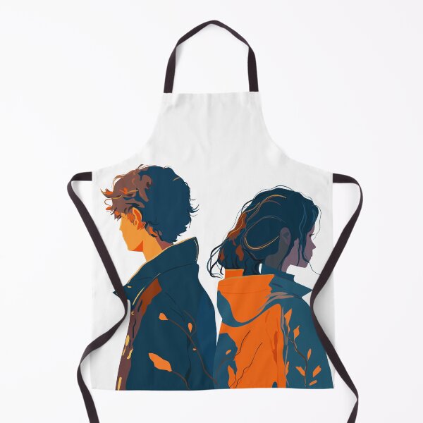 Item preview, Young couple in flat technique designed and sold by Mashusha-art.