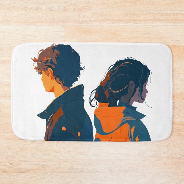 Item preview, Young couple in flat technique designed and sold by Mashusha-art.